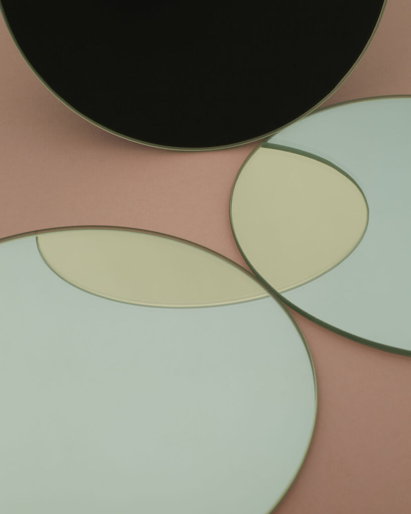 mirror photographs to show how reflection work within mirrors with the help of colours