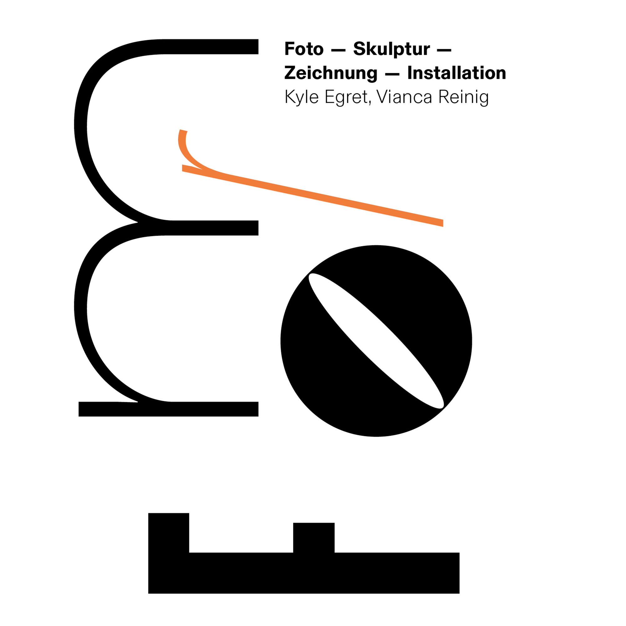 forms exhibition featuring works by kyle egret and vianca reinig.