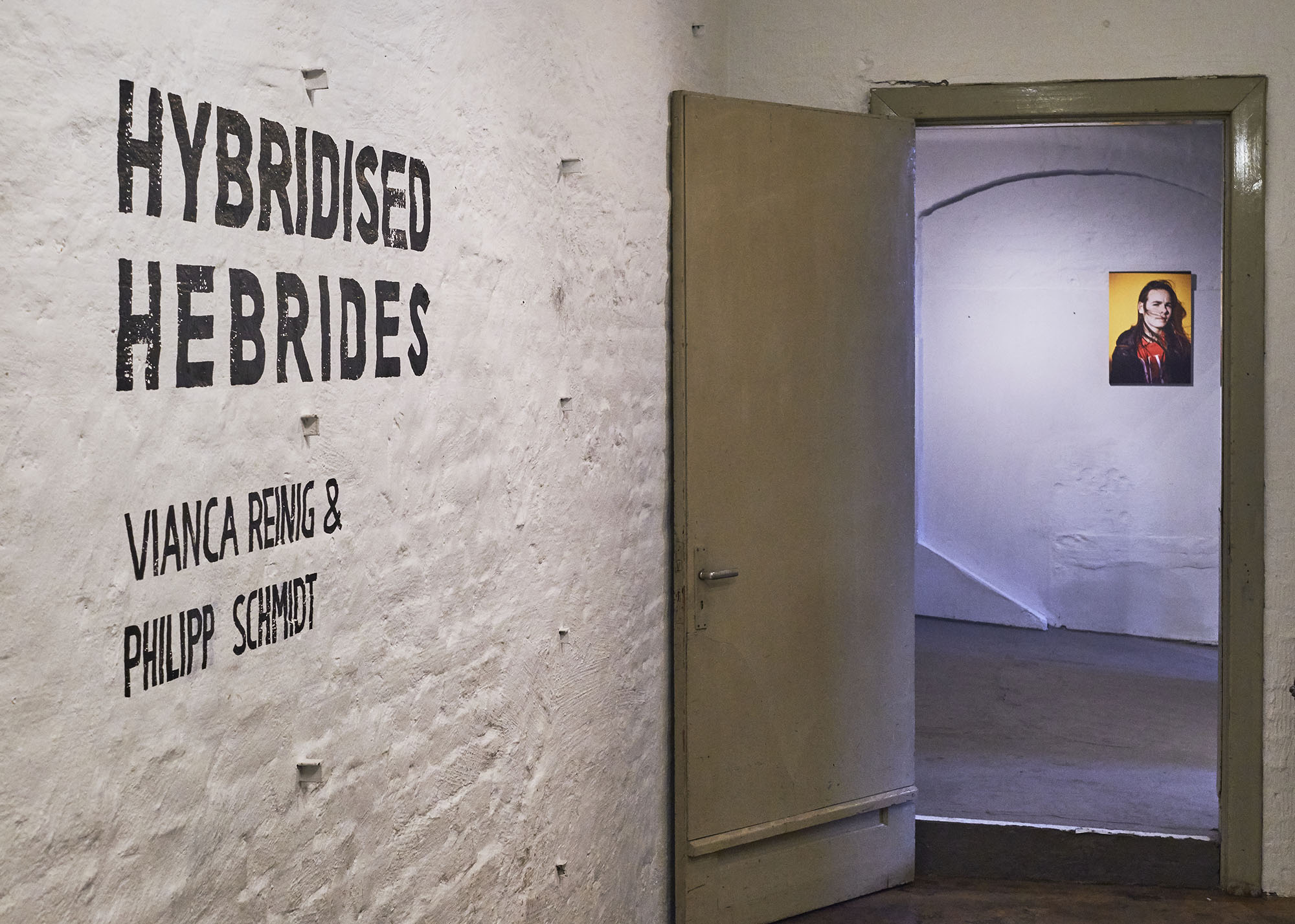 hybridised hebrides exhibition view at schaltzentrale hamburg.