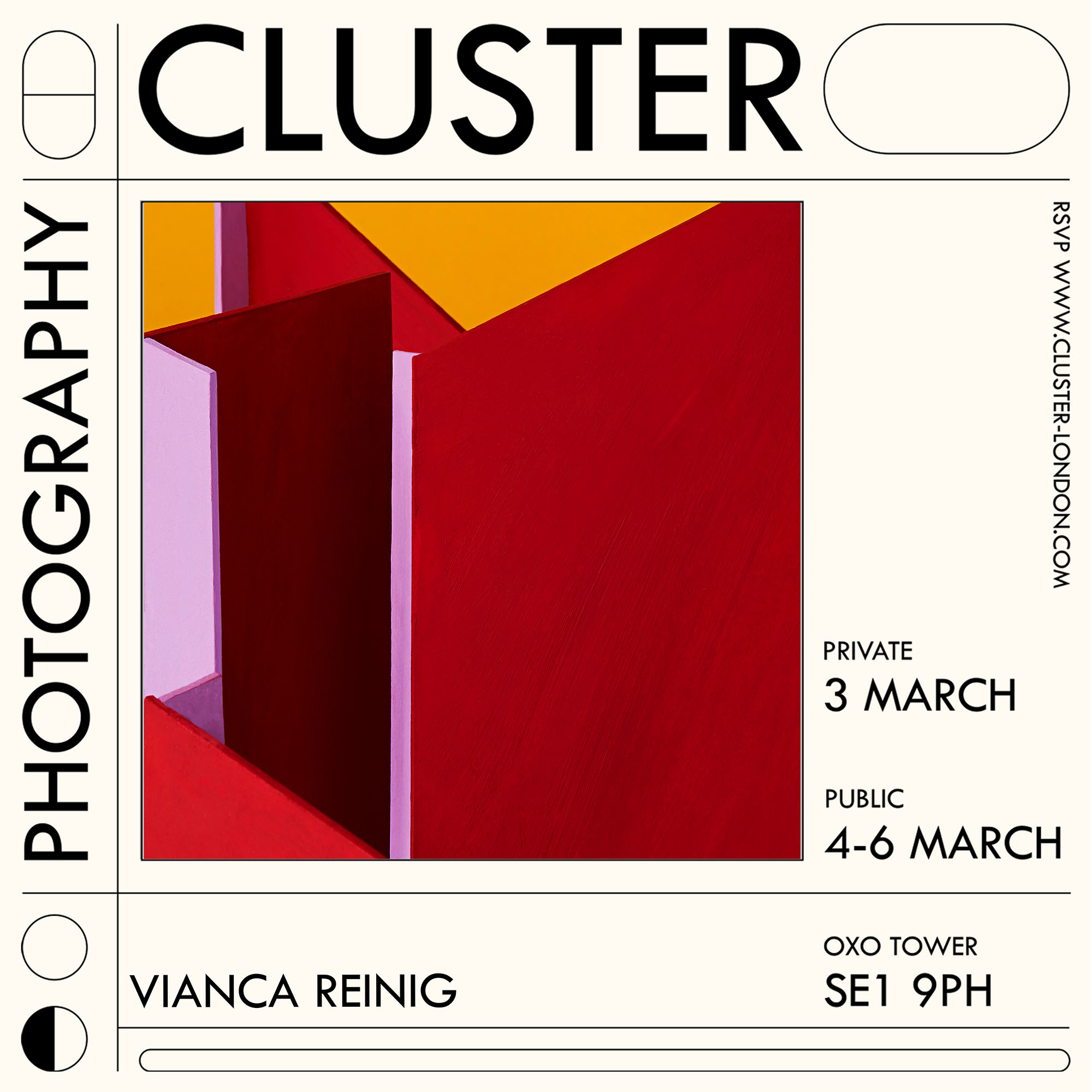 cluster photography exhibition featuring photographic work by vianca reinig.