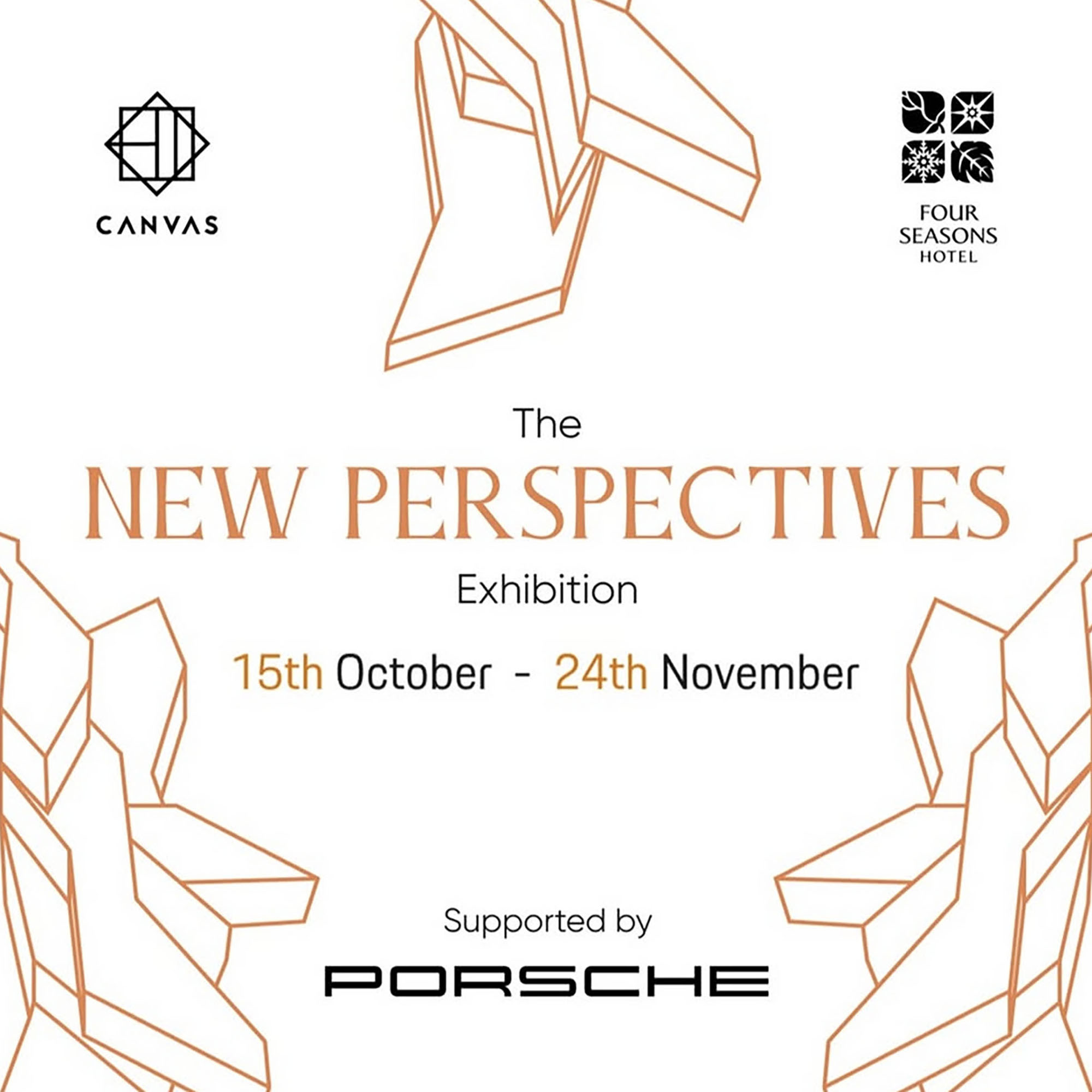 new perspectives exhibition at four seasons hotel limassol with canvas club and porsche.