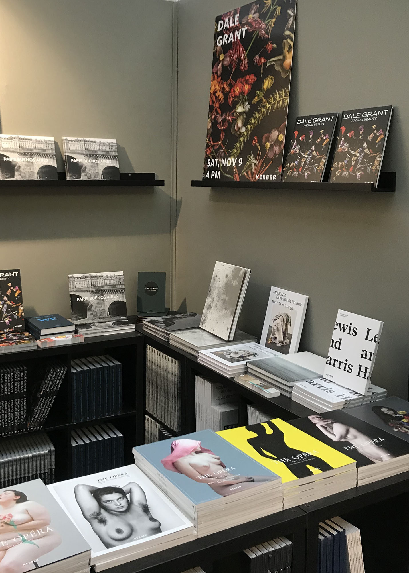 display of the photobook lewis and harris at the kerber verlag booth during paris photo 2019 in paris.