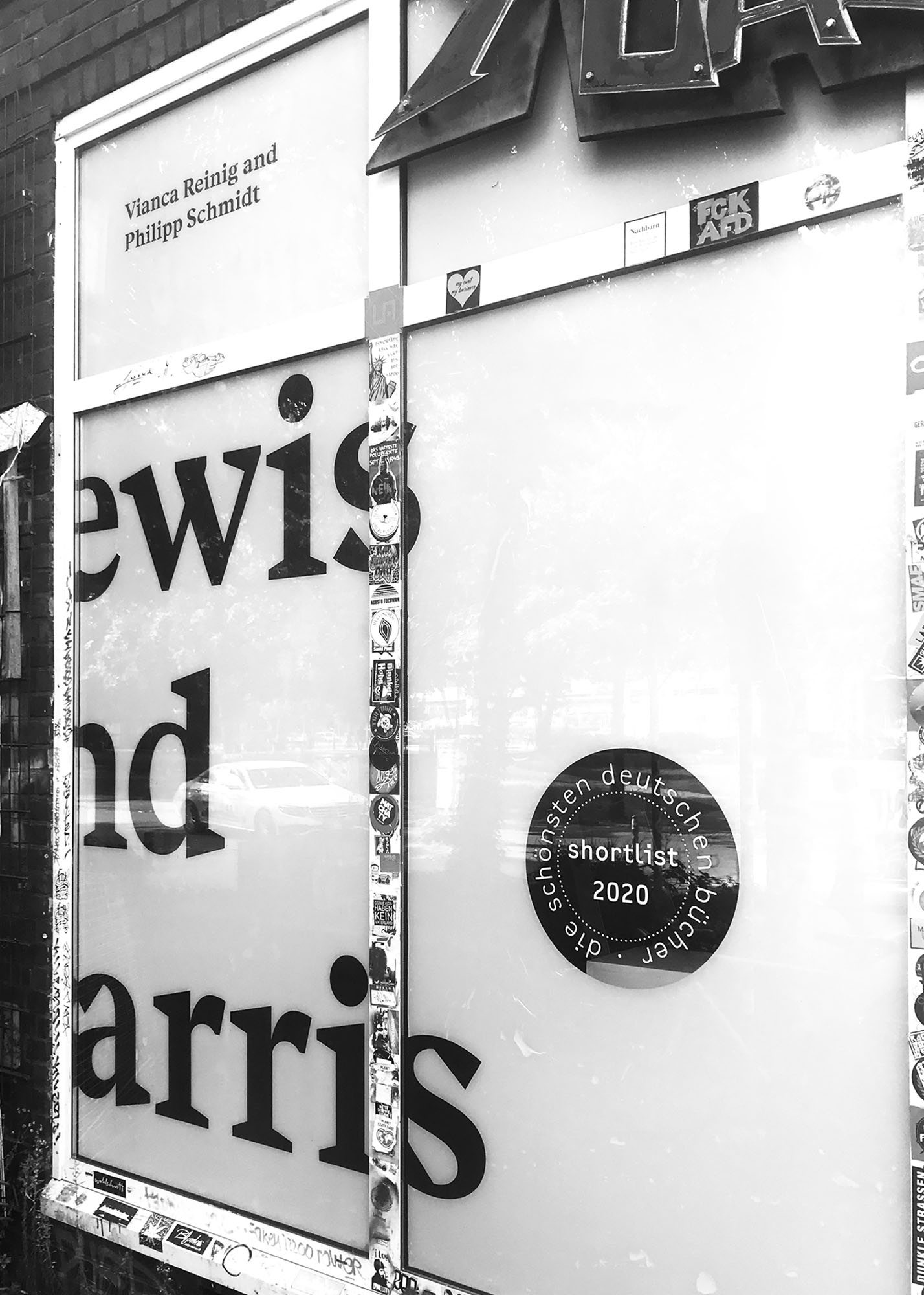 installation view of the lewis and harris publication launch.